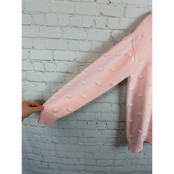 DRAPER JAMES & ELOQUII light pink cotton blend turtleneck sweater pullover 14/16 - Picture 6 of 8